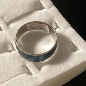 Mood ring thermal color, changing wedding band style ring 6.5 unisex